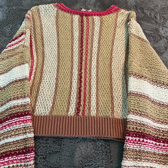 Free People Multicolor Striped Sweater NWT - Picture 4 of 6